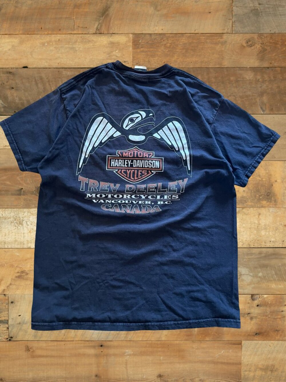 Harley Davidson Trev Deeley Vancouver Canada Tee | Distressed, Tagged Medium